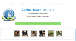 Desktop Screenshot of canineboweninstitute.com